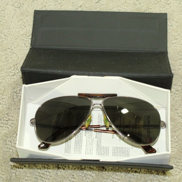 Quicksilver Aviator Gun/Gray Apache QEMN010/216A Sunglasses - Picture 1 of 12